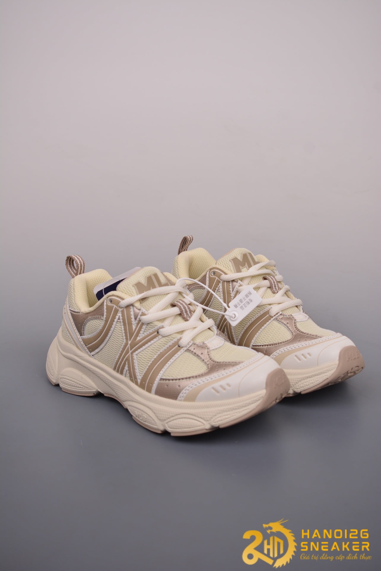 Giày MLB Ace Runner New York Yankees Beige (1)