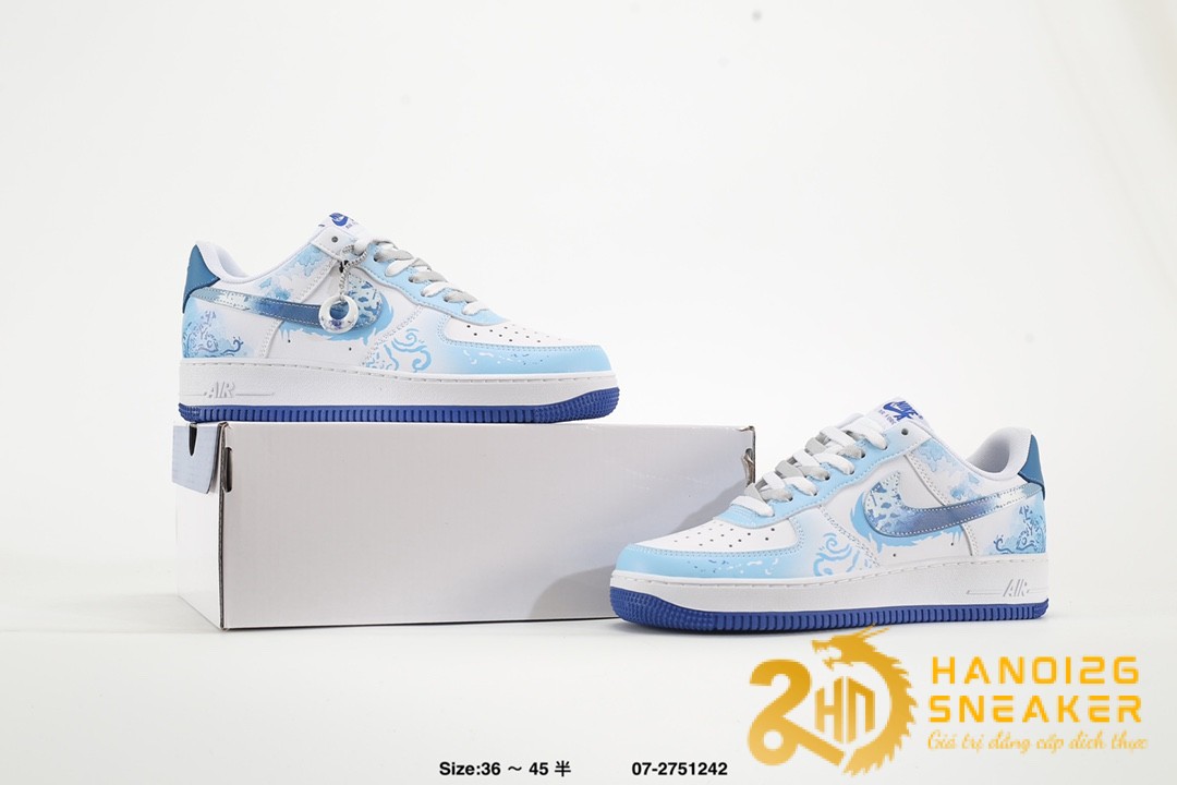Giày Nike Air Force 1 07 Celestial Blue Watercolor
