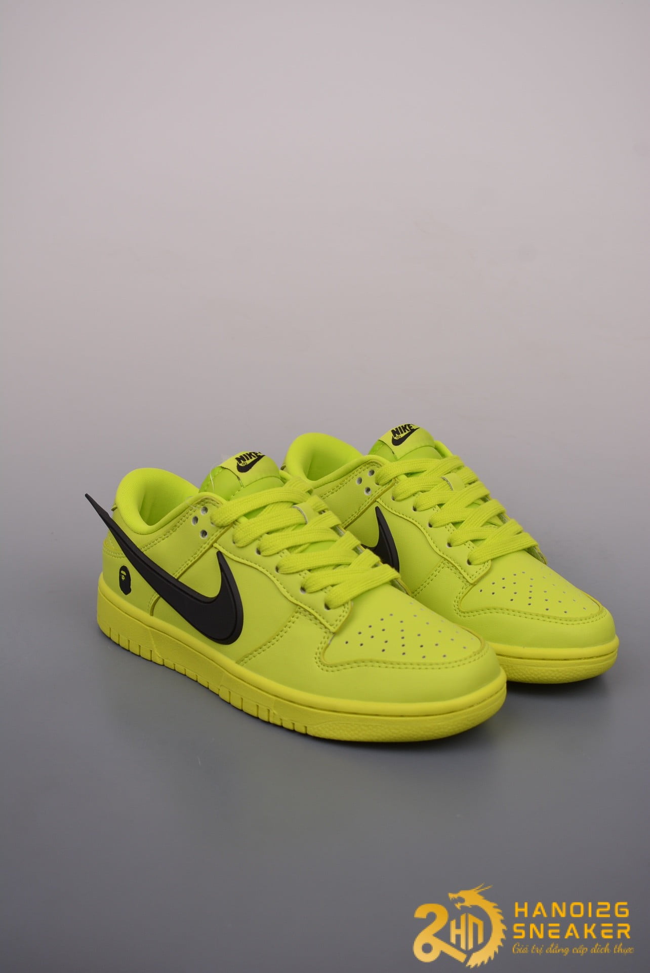 Giày Nike SB Dunk Low X AMBUSH Flash Lime (1)