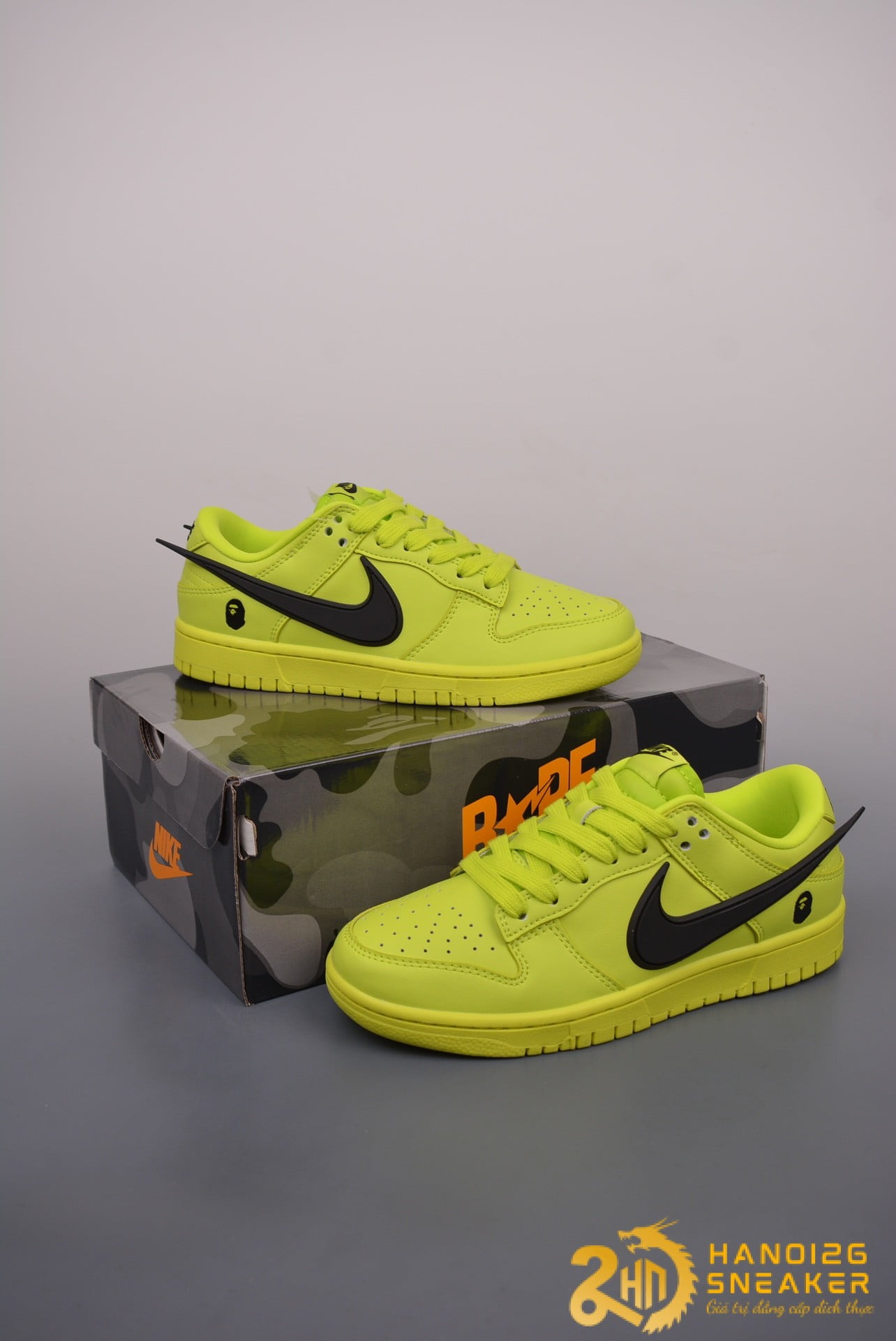 Giày Nike SB Dunk Low x AMBUSH Flash Lime