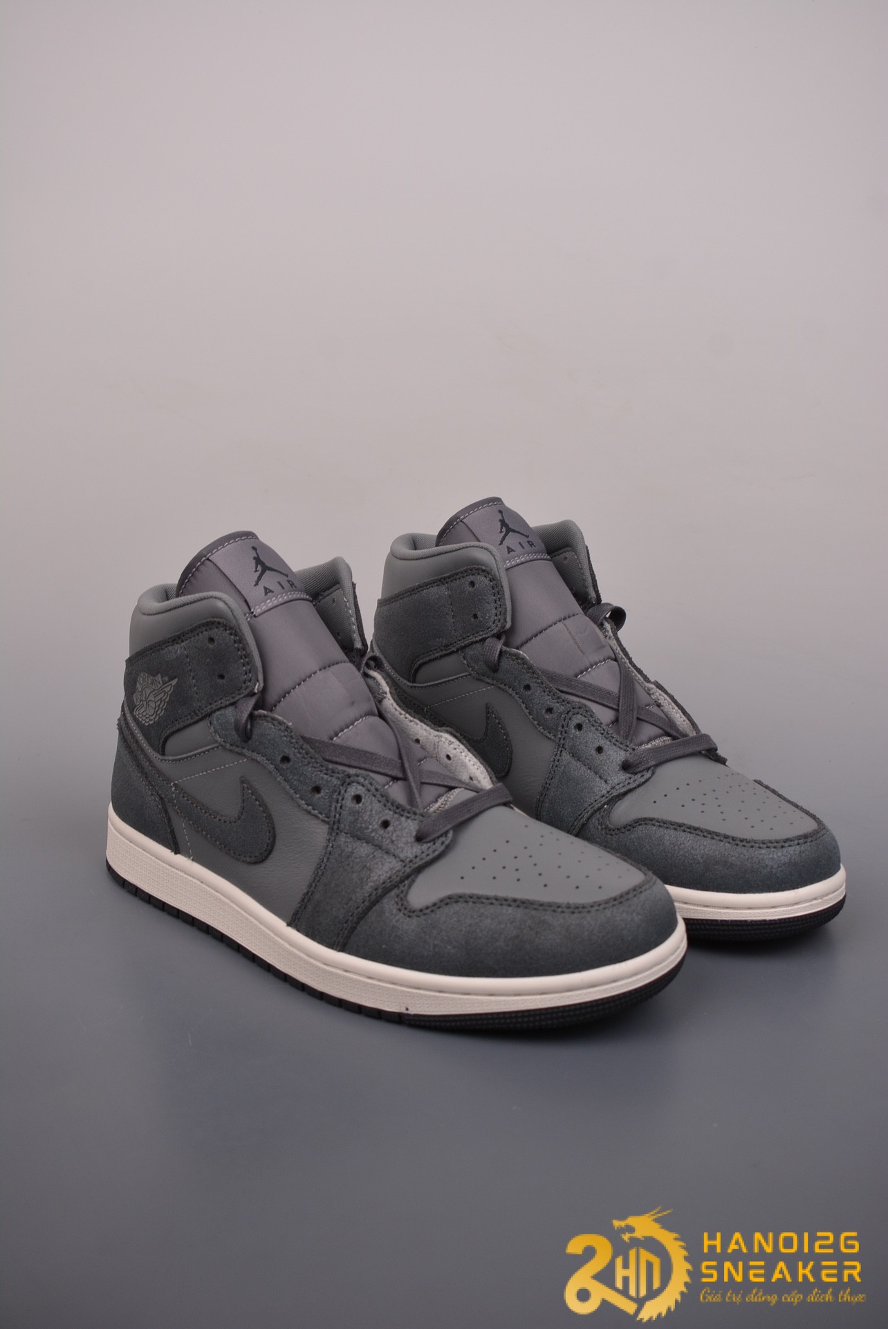 Giày Nike Air Jordan 1 Mid Distressed Smoke Grey (1)