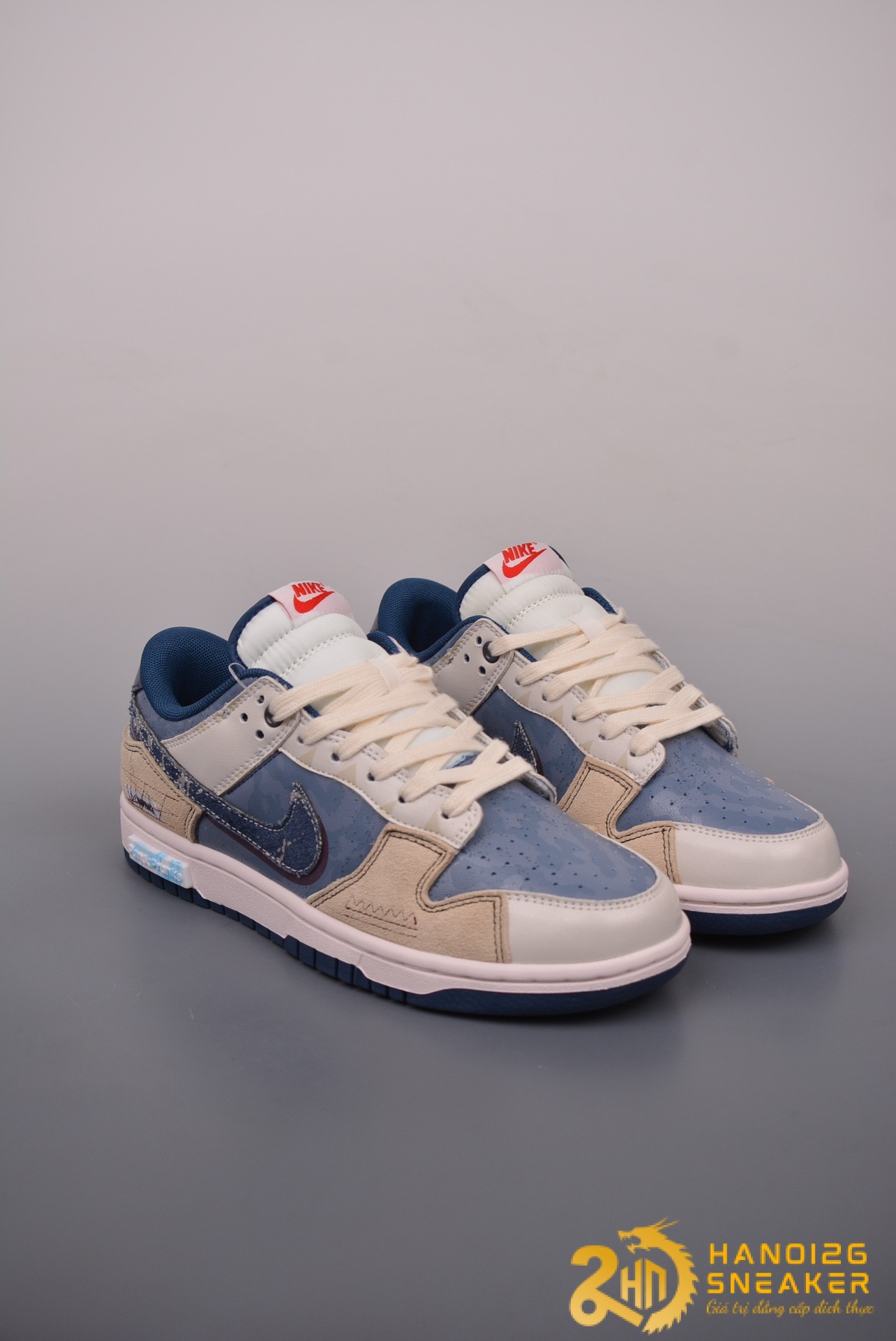 Giày Nike SB Dunk Low Panda Prank Blue Levis (1)