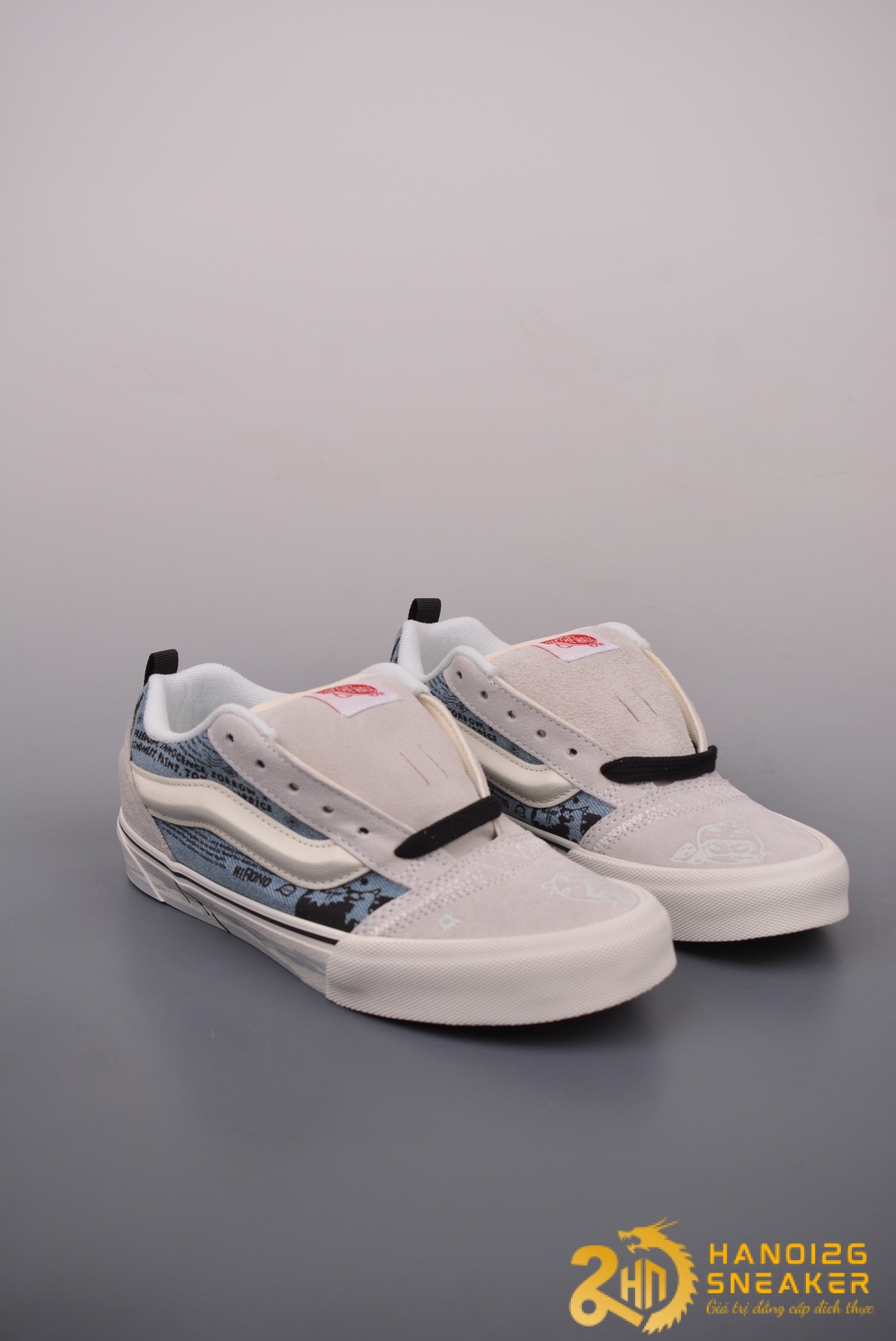 Giày HIRONO X Vans Knu Skool Grey Blue (1)