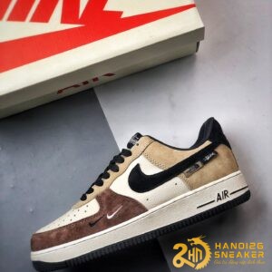 Giày Nike Air Force 1 Low 07 x The North Face x Stussy Brown White Be