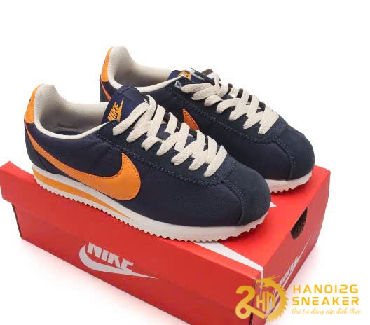 Giày Nike Classic Cortez Nylon Navy Orange 488291 410 (1)
