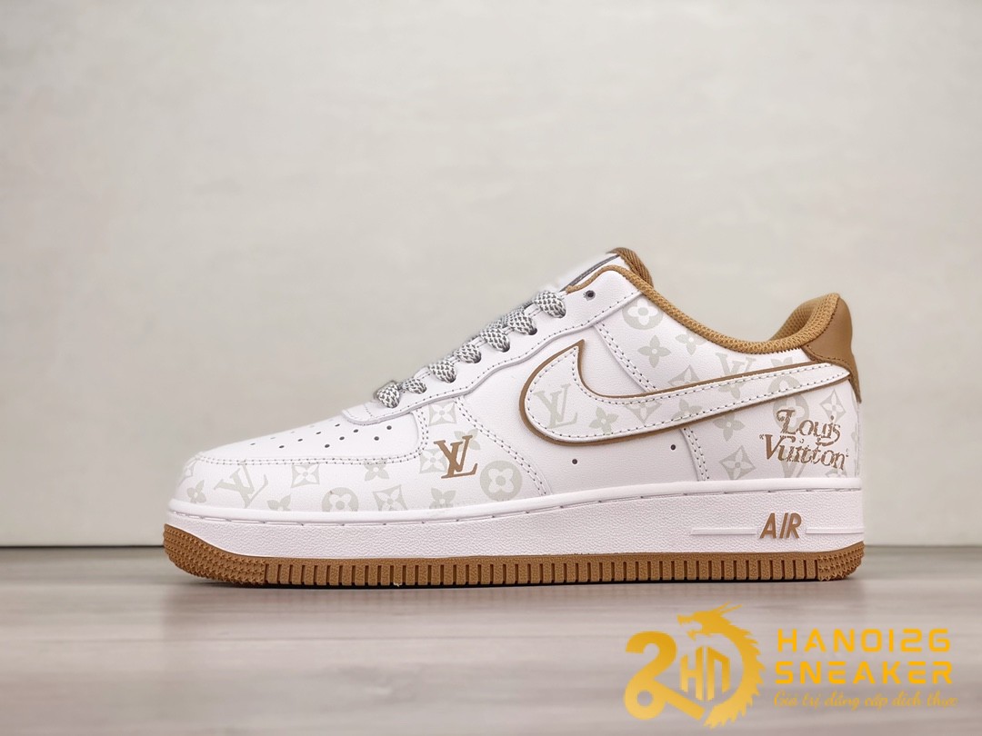 Giày Nike Air Force 1 07 Low Lv White Brown Grey DR9868-300