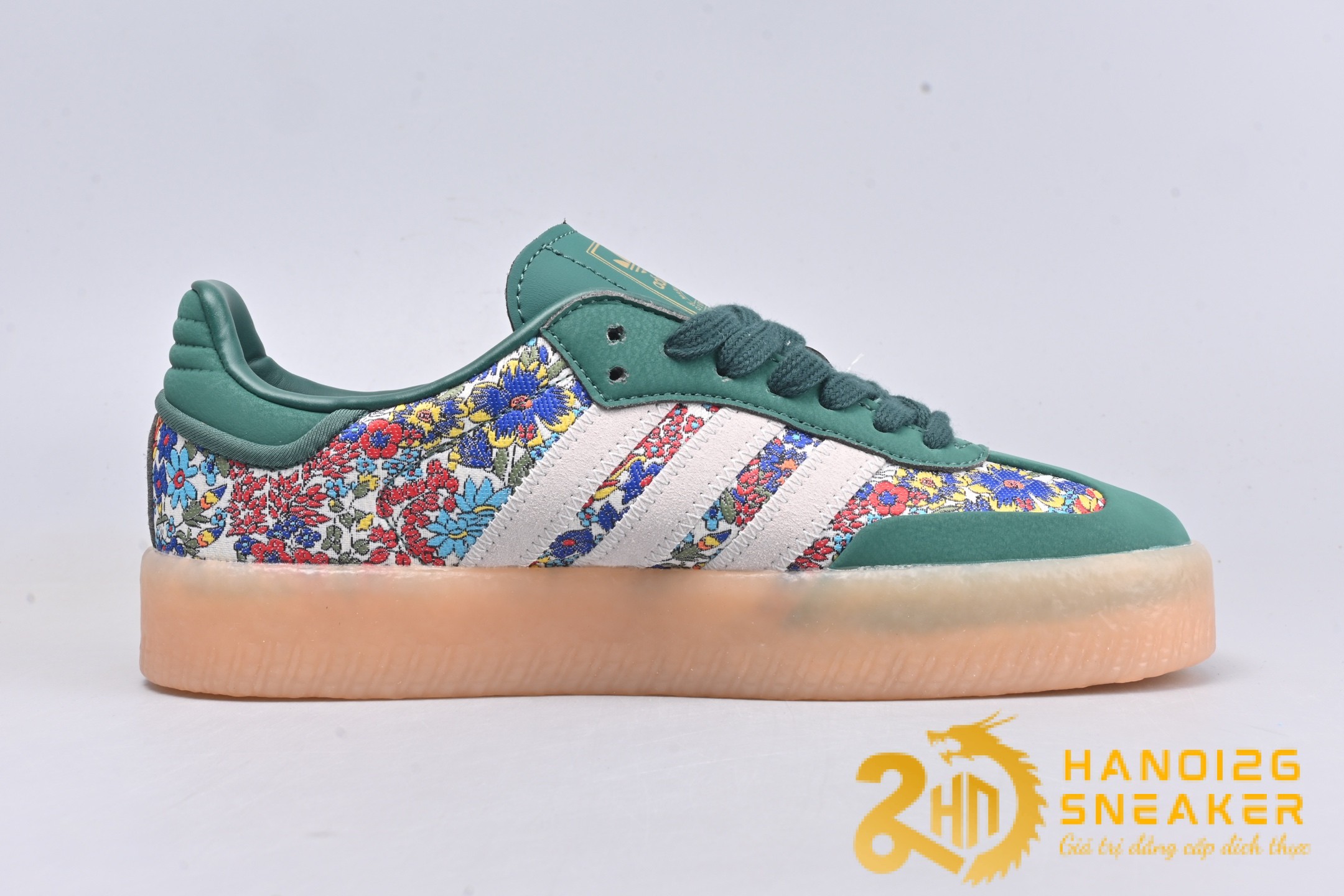 Giày Adidas Sambae Liberty London Collegiate Green (1)