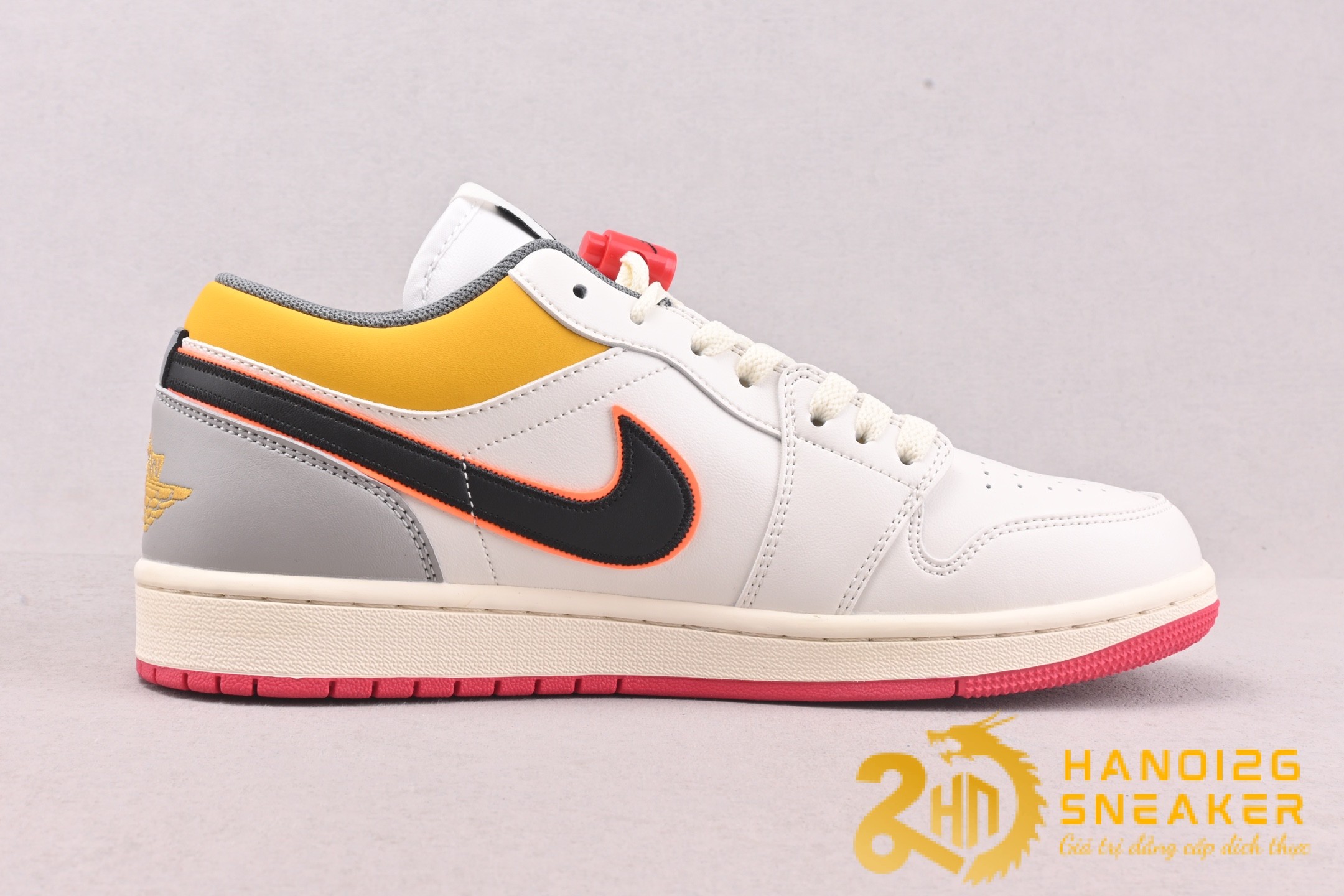 Giày Nike Air Jordan 1 Low Premium Sail Yellow Ochre (1)