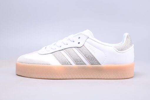 Giày Adidas Sambae Rhinestone Crystal White Silver IH4046