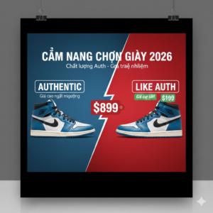 Giày Like Auth Là Gì? Cẩm Nang Chọn Giày Like Auth Chuẩn 2026