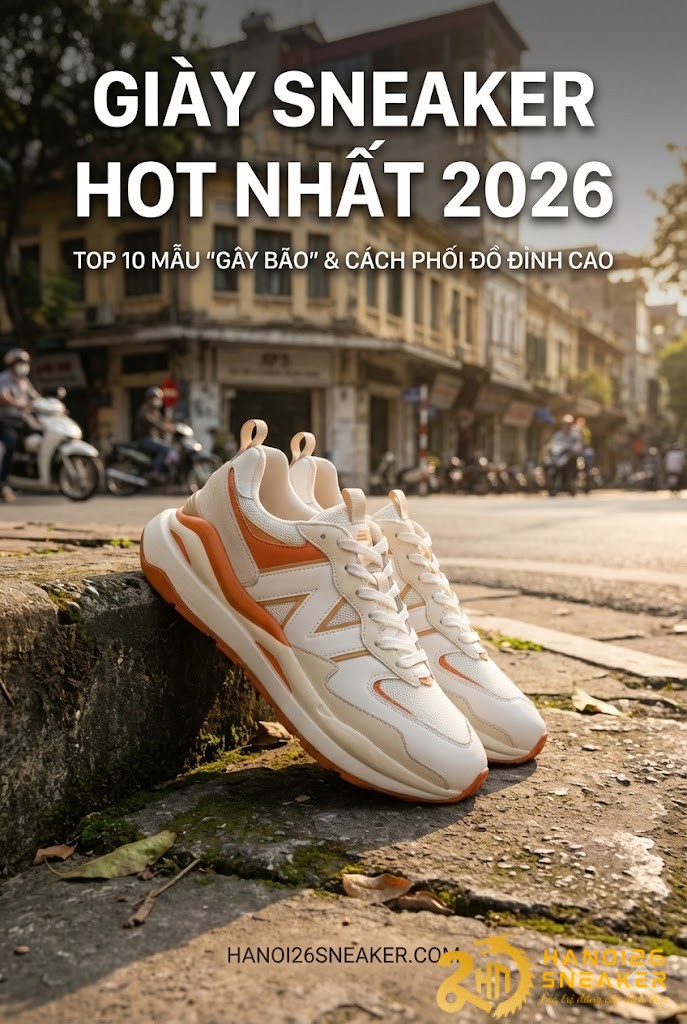Giày Sneaker Hot Nhất 2026: Top 10 Mẫu “Gây Bão” & Hướng Dẫn Phối Đồ Đỉnh Cao